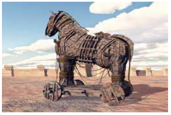 A picture of mechanical horse